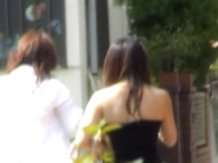 Pair Of Mature Asian Babes Boob Sharked On The Street.