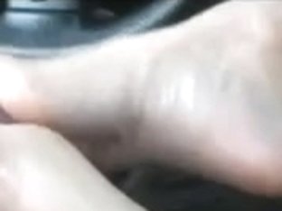 Mother I'd Like To Fuck Giving Footjob In Car By Troc