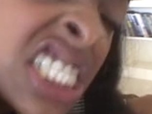 Breasty Swarthy Takes White Wang With Facial