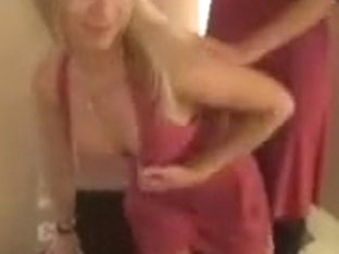 immature lesbian babes receive funky in dressing room