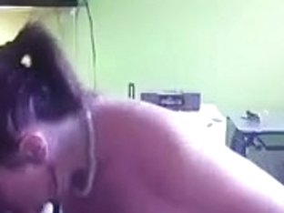 Girlfriend does not stop til that guy cums in her face hole