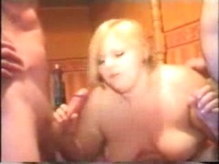 Two cocks for a fatso