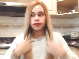 tgirl Tongta Solo Masturbation