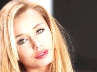 Blonde European Model Posing For Playboy