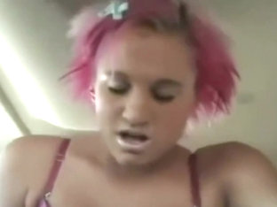Pink Haired Girl Fucking In The Car