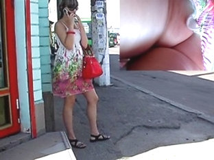 Bright Summer Suit Upskirt Movie Scene