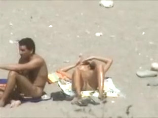 Nude Sunbathing at the Public Beach