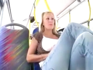 Milf gives a blowjob on the bus