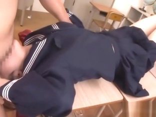 Japanese Schoolgirl Swallows Load Of Cum