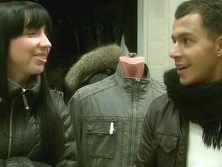 Darina in slutty minx and a guy having sex in restroom