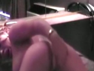 Girl with big tits has fun with toys