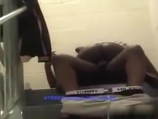 Ebony College Girl Fucks A Guy On The Stairs Of Her Dorm Building