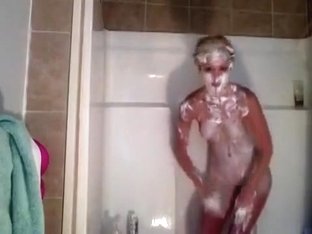 Blonde Brooke Logan Takes A Shower