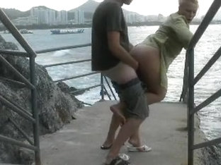 Exciting sex at the harbour