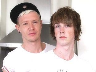 Riley Smith And Kai Alexander - A Meaty Meal In The Kitchen - ExposedEmos