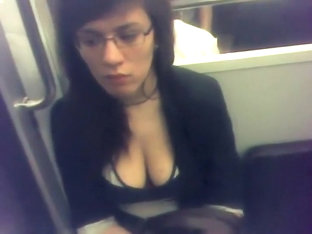 Depressed Commuter With Big Boobs