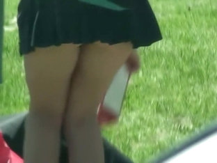 Naughty Schoolgirl's Upskirt