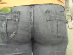 Ass & Butt Standing In The Jeans Line