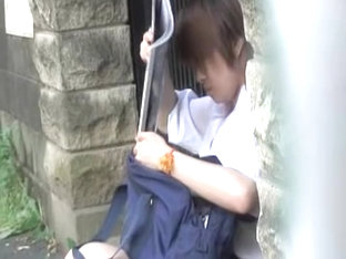 Asian Schoolgirl Got Boob Sharked In Front Of Her House