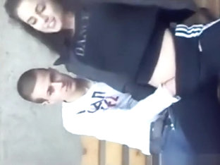 Teen Lets 2 Friends Play With Her Pussy In Public