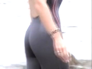 Model Looking Girl In Tight Swimsuit On Candid Voyeur Video 08a