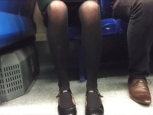 Black Tights, Parted Upskirt