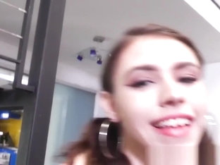 Little amateur slut riding cock pov