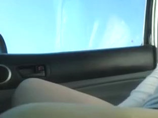 Exhibitionist Girl Flashes Pussy and Tits on Highway to Drivers