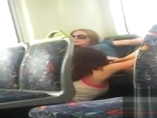 Lesbian Pussy Licking On The Train