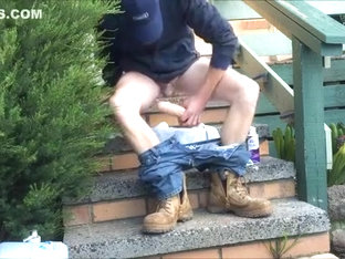 Crazy Amateur Gay movie with  Outdoor,  Masturbation scenes