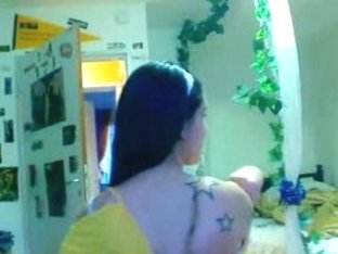 Stickam Teen Flashes Her Boobs