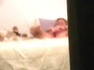 Spying On Woman Masturbating With Sex Tool