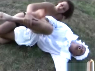 Hot Mom Gloria Fucks Adult Baby In A Field