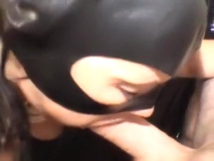 So Sexy Brunette Masked MILF Wife Make An Epic Hell Of A Blowjob,!holy Fuck!