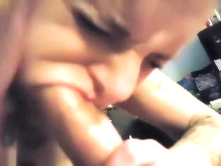 Bimbo Is Licking A Cock