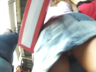 An Arousing Upskirt Video Of A Sexy Bimbo