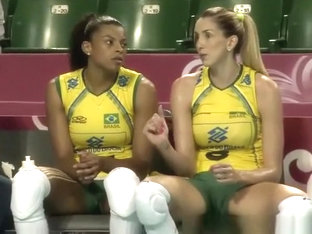 Brazilian volleyball players cameltoes and sexy asses