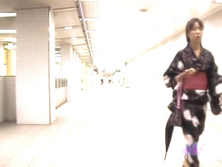 Japanese Sharking Video With Suave Gal In A Kimono