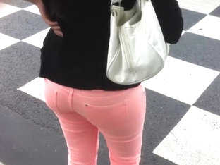 Ass Voyeur 19 - Pink Pants Vpl
