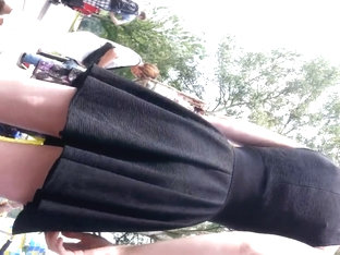 First Upskirt Black Dressed Hotti2