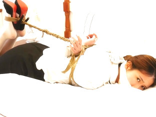 Chinese Pantyhose and Latex Bondage