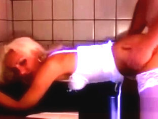 Euro Stockings Nurse Gets Cumshot