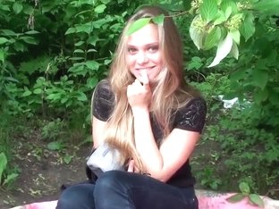 Young Amazing Mila Sucking Big Dick Outdoor