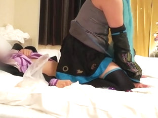 Yuzuki Yukari y Hatsune Miku cd cosplay