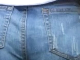 Kewl Darksome Arse In Cut Off Jean Shorts