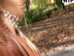 Blonde Dona wants public sex at the park to tame her wild urges