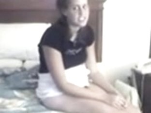 Pleasant and admirable-looking legal age teenager hottie receives her muff deeply permeated