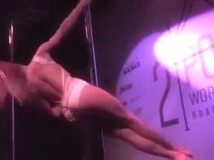 Amazing Solo Video With A Fantastic Blonde Pole Dancer