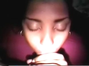 Dark hispanic giflriend cum in face hole