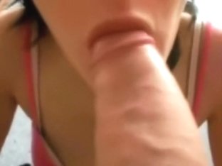 Teen Sucks Fat Pecker In Porn Video